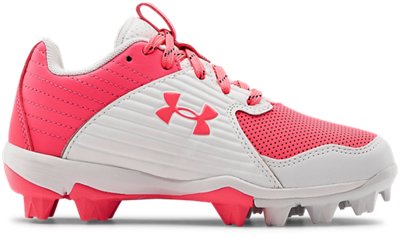 pink under armour baseball cleats