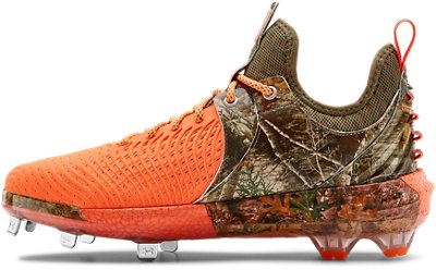 orange under armour baseball cleats