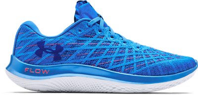 blue and white under armour shoes