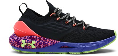 Women's UA HOVR&trade; Phantom 2 Glow Running Shoes, Black, pdpMainDesktop image number 0