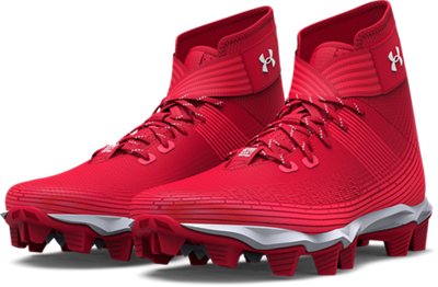 football red under armour cleats