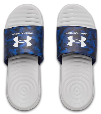 under armour blue slides