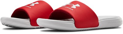 red under armour slides