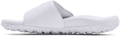 white under armour slides