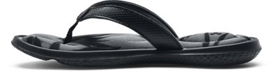 under armour women's black flip flops