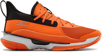 black and orange under armour shoes