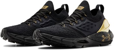 Women's UA HOVR&trade; Phantom 2 Metallic Running Shoes, Black, pdpMainDesktop image number 3