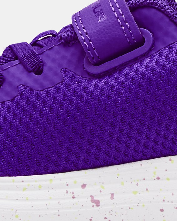 รองเท้าวิ่ง UA Surge 2 AC Fade สำหรับเด็กผู้หญิงก่อนวัยเรียน in Purple image number 1