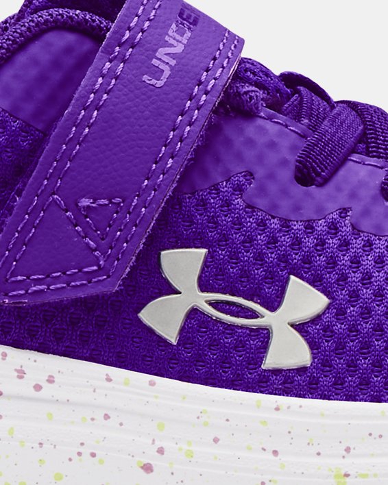 รองเท้าวิ่ง UA Surge 2 AC Fade สำหรับเด็กผู้หญิงก่อนวัยเรียน in Purple image number 0