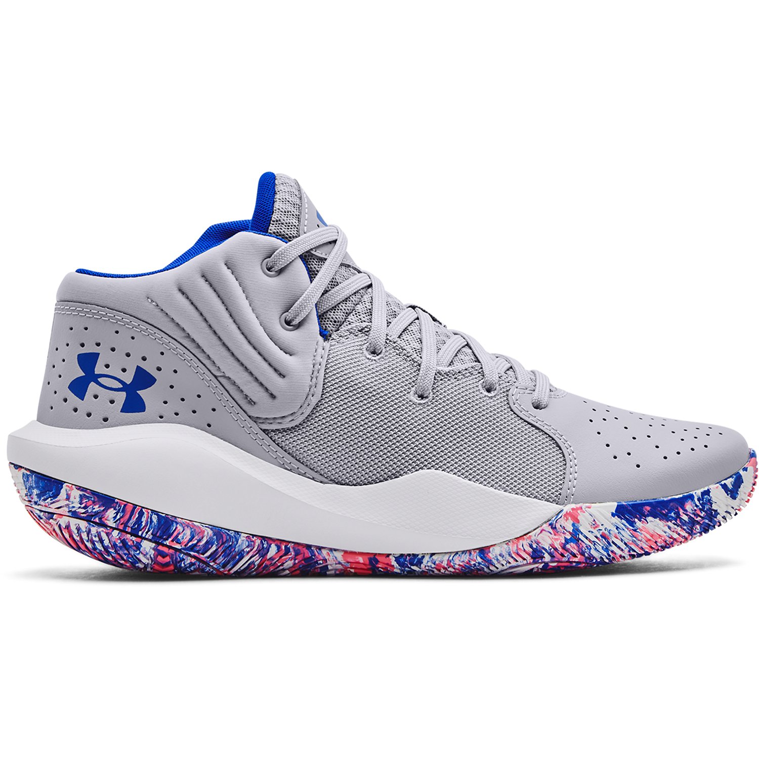 Under Armour GS JET 21 UNISEX - Zapatillas de baloncesto - royal/white/azul  