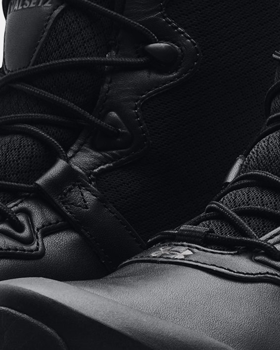 shoes Under Armour Micro G Valsetz Leather WP - 001/Black/Jet Gray - men´s  