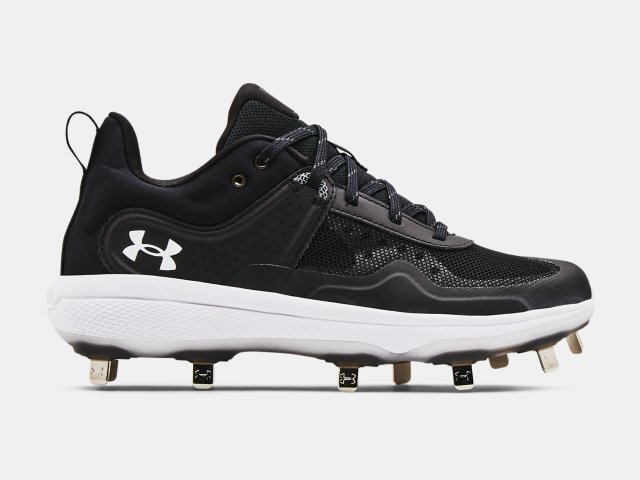 White Size 8.5 M New Womens Under Armour Glyde RM Softball Cleats Black 