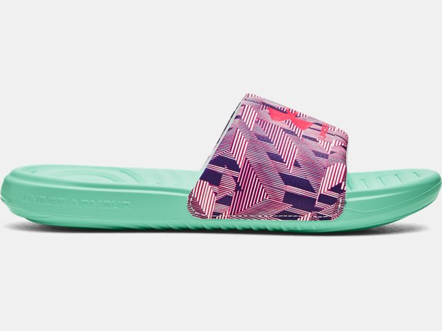 Girls' UA Ansa Graphic Slides