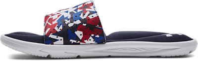 Under Armour Men's UA Ignite VI Graphic Strap Slides. 2