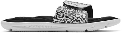 Under Armour Women's UA Ignite VI Graphic Strap Slides. 1