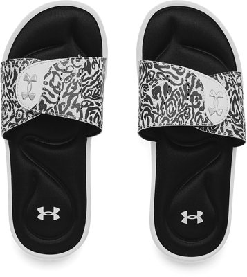 Under Armour Women's UA Ignite VI Graphic Strap Slides. 3