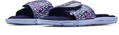 Under Armour Women's UA Ignite VI Graphic Strap Slides. 4
