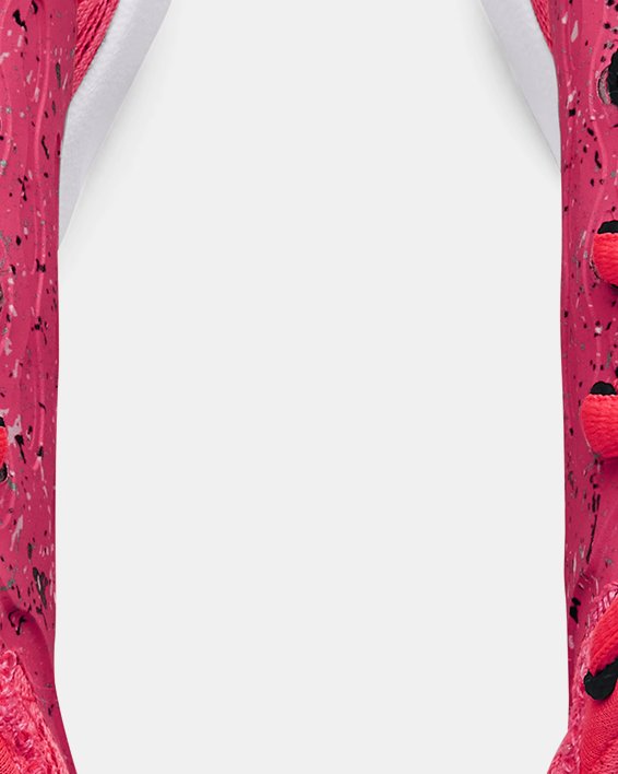 รองเท้าวิ่ง UA Charged Vantage Paint Splatter สำหรับผู้หญิง in Pink image number 2