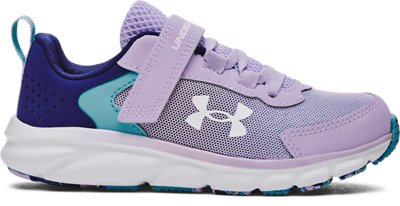 Girls' Pre-School UA Assert 9 AC Running Shoes, Purple, pdpZoomDesktop image number 0