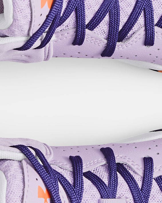 Grade School UA Jet '21 Basketball Shoes, Purple, pdpMainDesktop image number 2