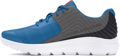 Boys' Pre-School UA Outhustle AL Running Shoes, Blue, pdpMainDesktop image number 1