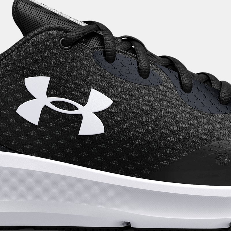 Men's  Under Armour  Charged Pursuit 3 Running Shoes Black / Black / White 13