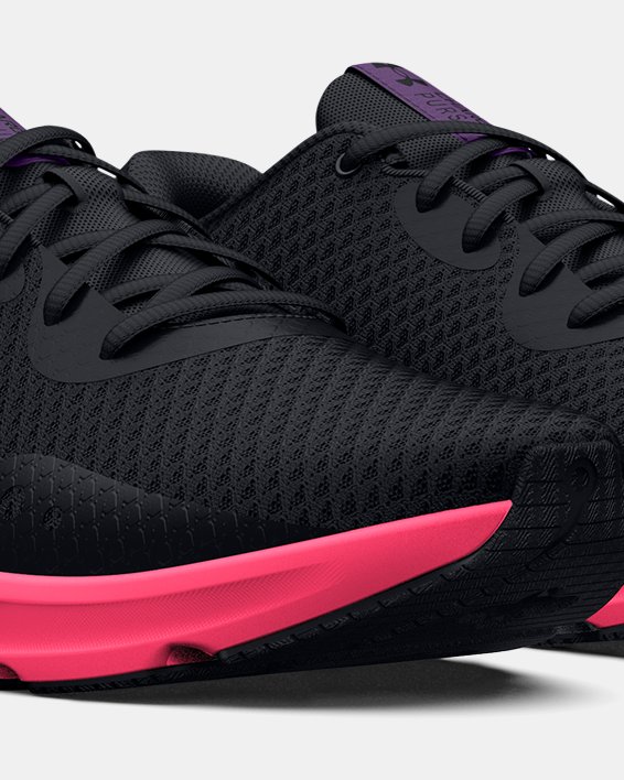 Women's UA Charged Pursuit 3 Running Shoes in Black image number 3
