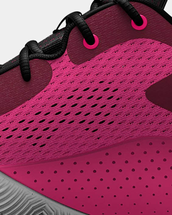 Unisex UA Spawn 4 Basketball Shoes, Pink, pdpMainDesktop image number 1