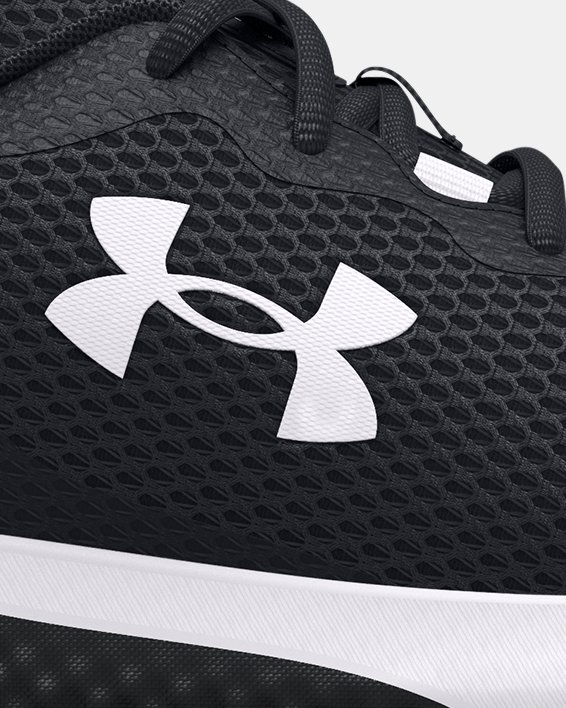 Boys' Grade School UA Charged Rogue 3 Running Shoes, Black, pdpMainDesktop image number 0