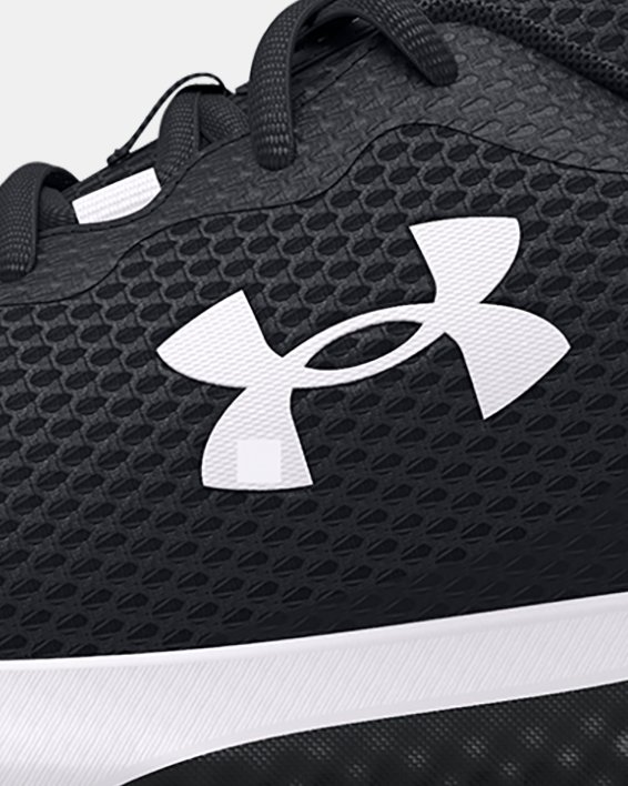 Boys' Grade School UA Charged Rogue 3 Running Shoes in Black image number 5