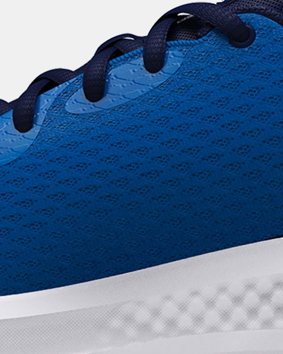 Boys' Grade School UA Charged Pursuit 3 Running Shoes, Blue, pdpMainDesktop image number 1