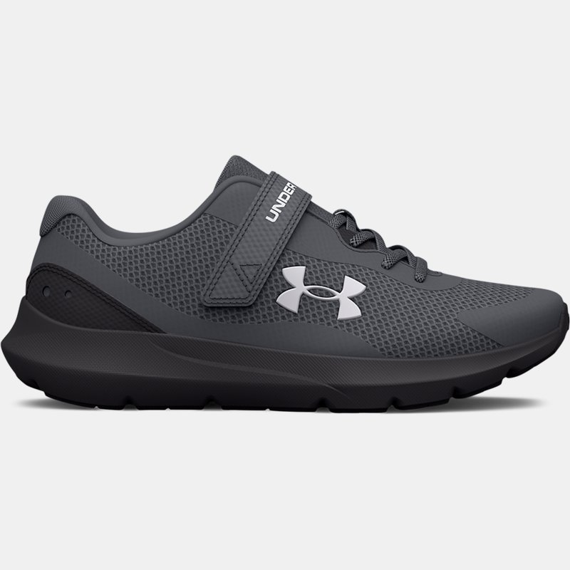 Boys' Pre-School Under Armour Surge 3 AC Running Shoes Pitch Gray / Jet Gray / White 13.5K