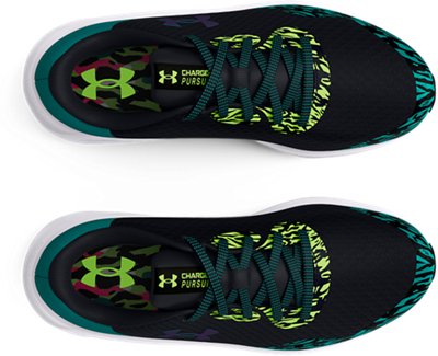 Boys' Grade School UA Charged Pursuit 3 Wild Running Shoes image number 2