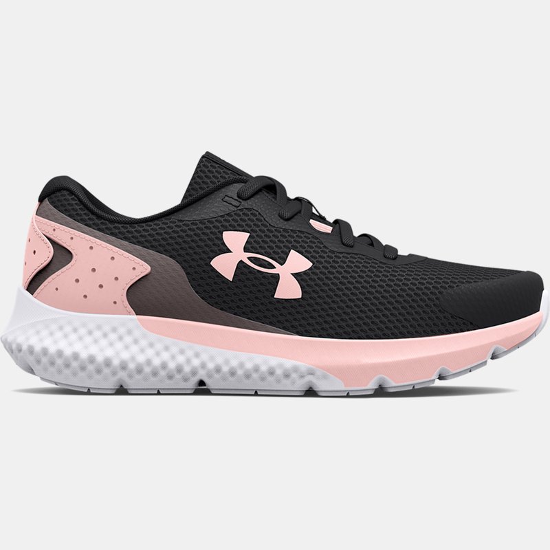 Girls' Pre-School Under Armour Rogue 3 AL Running Shoes Jet Gray / White / Beta Tint 33.5