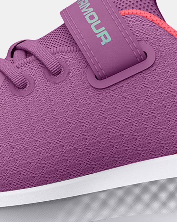 Girls' Pre-School UA Pursuit 3 AC Running Shoes, Purple, pdpMainDesktop image number 1