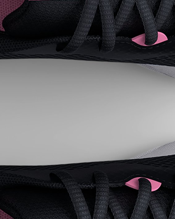 Girls' Grade School UA Surge 3 Running Shoes, Black, pdpMainDesktop image number 2