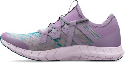 Girls' Grade School UA Infinity 3 Sky Running Shoes image number 1
