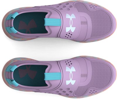 Girls' Grade School UA Runplay Sky Running Shoes image number 2