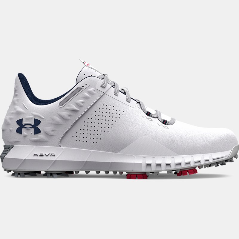 Men's Under Armour HOVR™ Drive 2 Wide (E) Golf Shoes White / Metallic Silver / Academy 10.5