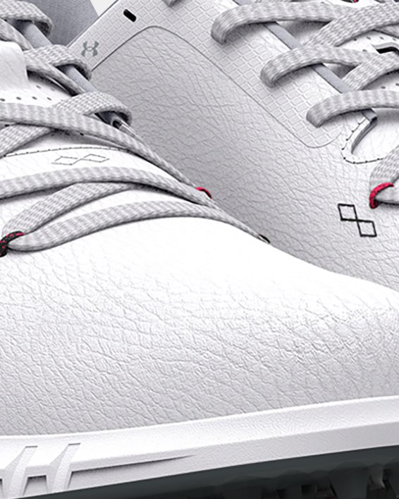 Men's UA HOVR™ Drive Spikeless Wide (E) Golf Shoes in White image number 3