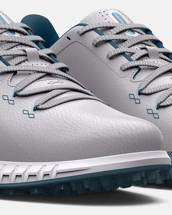Men's UA HOVR™ Drive Spikeless Wide (E) Golf Shoes, Gray, pdpMainDesktop image number 3