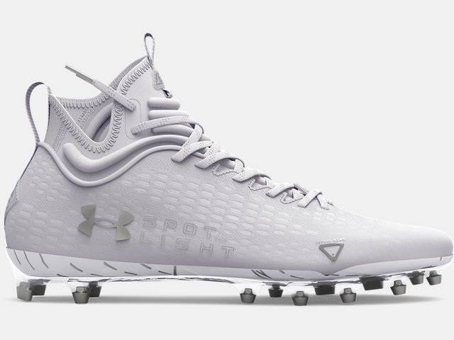 Under Armour UA Mens Spotlight Lux LE Drip Football Cleats Aqua Sz