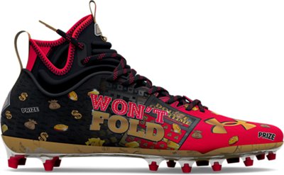 under armour maroon cleats