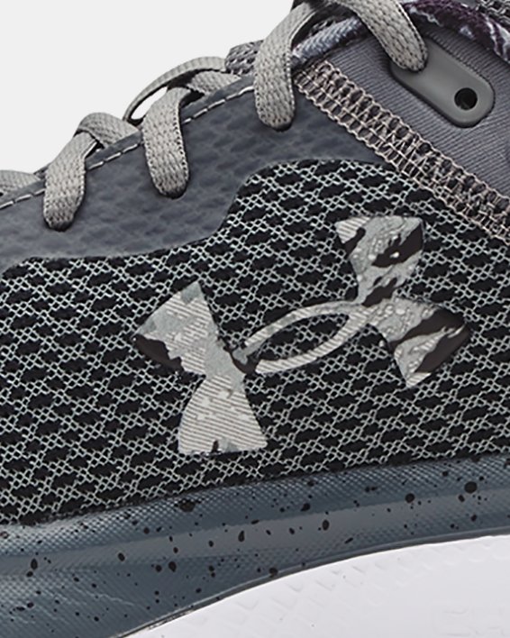 Men's UA Charged Escape 3 Big Logo ABC Reflect Running Shoes, Gray, pdpMainDesktop image number 1