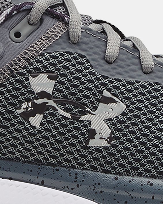 Men's UA Charged Escape 3 Big Logo ABC Reflect Running Shoes, Gray, pdpMainDesktop image number 0