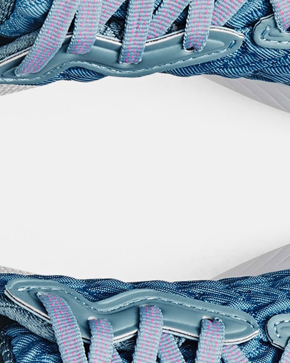 女士UA HOVR™ Mega 3 Clone跑鞋 in Blue image number 2