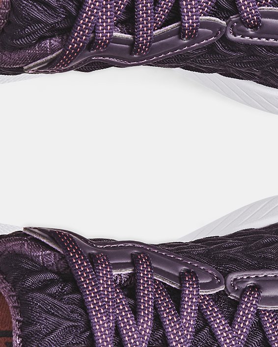 女士UA HOVR™ Mega 3 Clone跑鞋 in Purple image number 2
