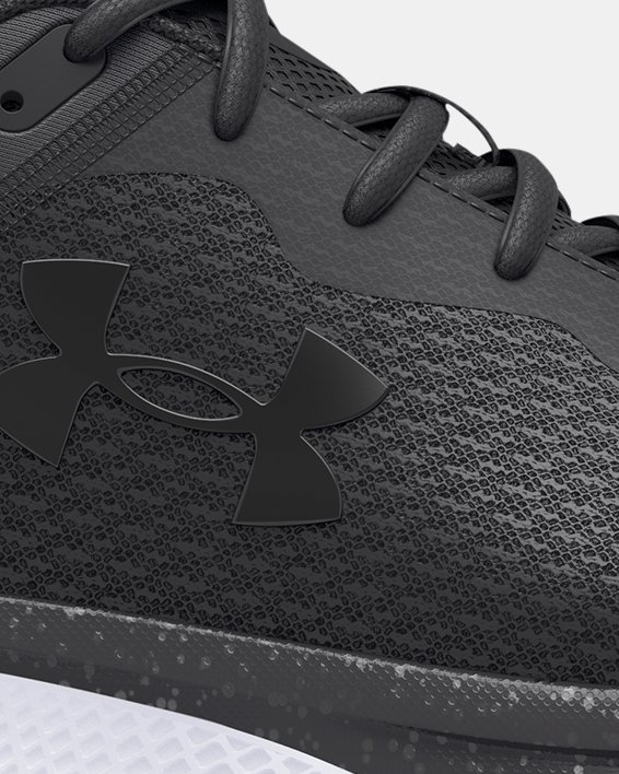 Men's UA Charged Escape 3 Big Logo Metallic Running Shoes, Black, pdpMainDesktop image number 0