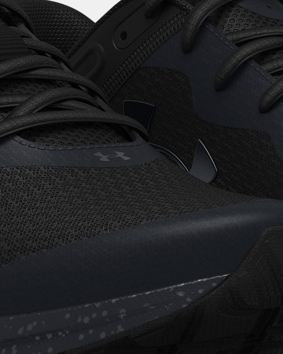 Men's UA Charged Escape 3 Big Logo Metallic Running Shoes, Black, pdpMainDesktop image number 3
