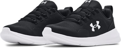 under armour women's black tennis shoes